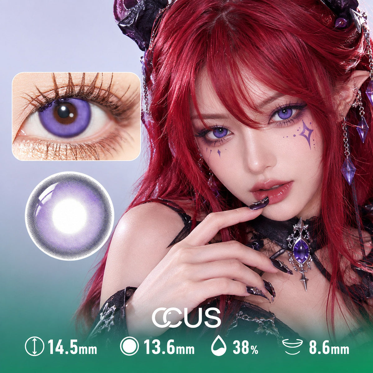 Oracle Purple Contact Lenses