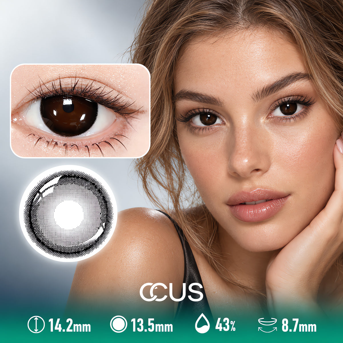Paris Silk Black Contact Lenses