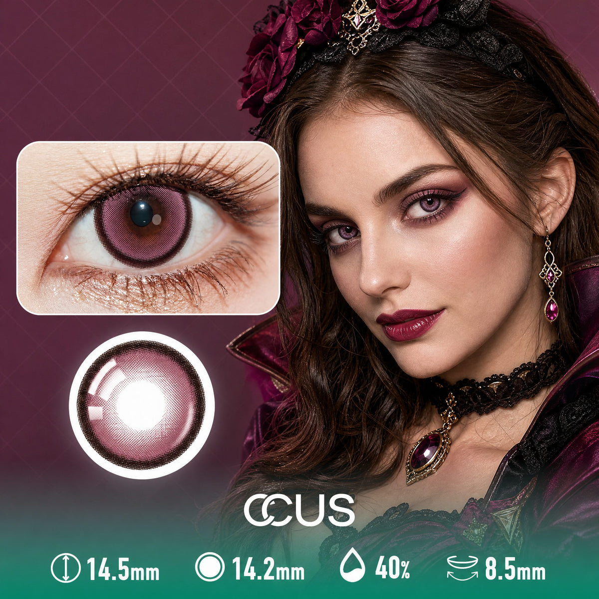 Phantom Nightmare Pink Contact Lenses