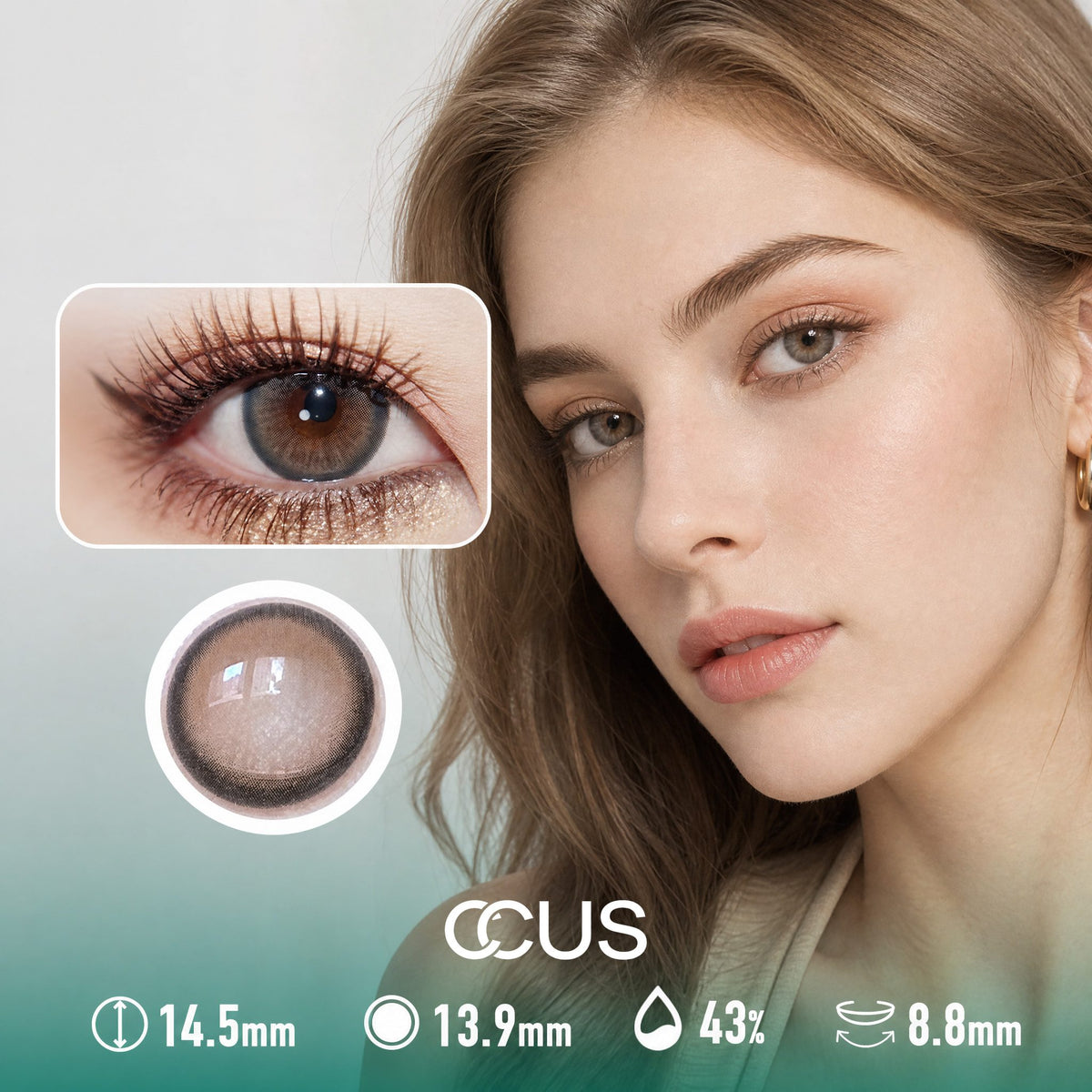 Snowfall Honey Brown Contact Lenses