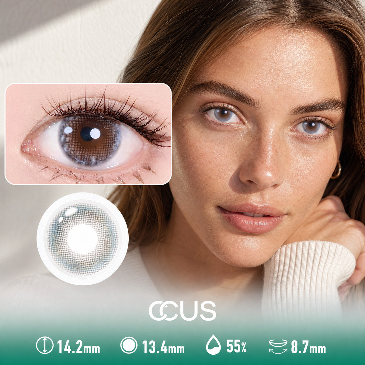 Spring Snow Grey Contact Lenses