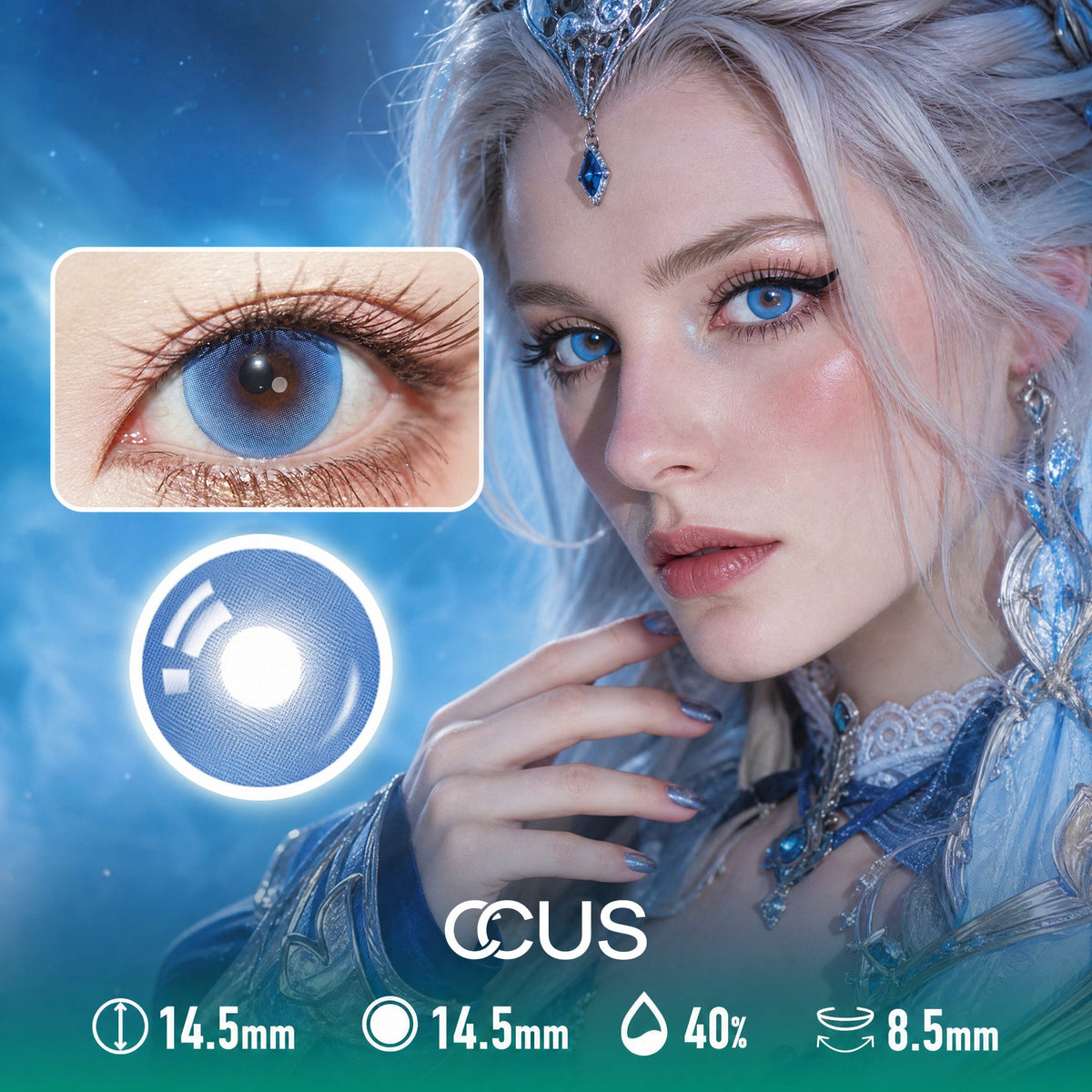 Summer Florence Midnight Blue Contact Lenses