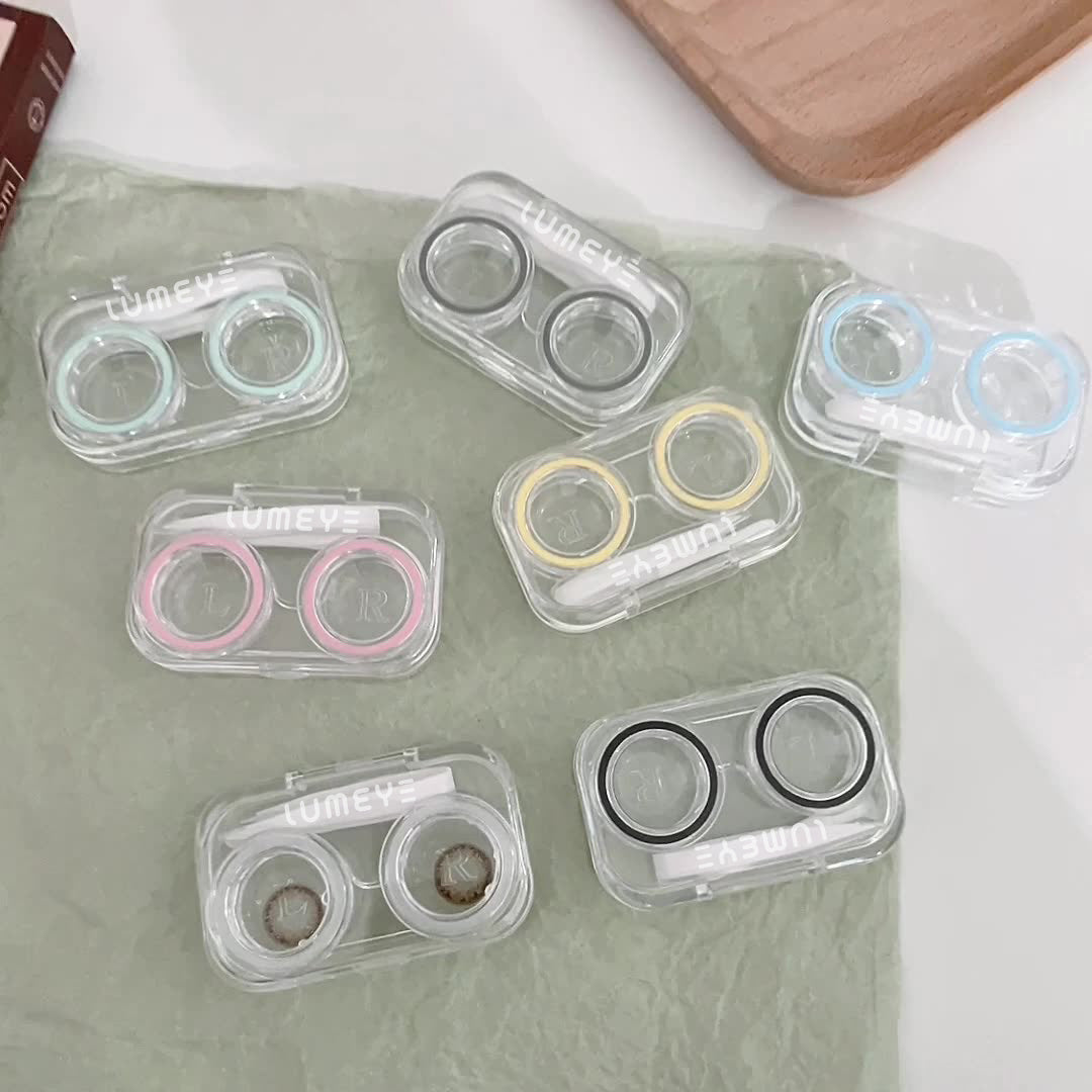 Best COLORED CONTACTS - LUMEYE Colorful Clear Custom Lens Case - LUMEYE