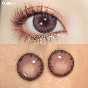 Best COLORED CONTACTS - LUMEYE Tequila Pink Colored Contact Lenses - LUMEYE