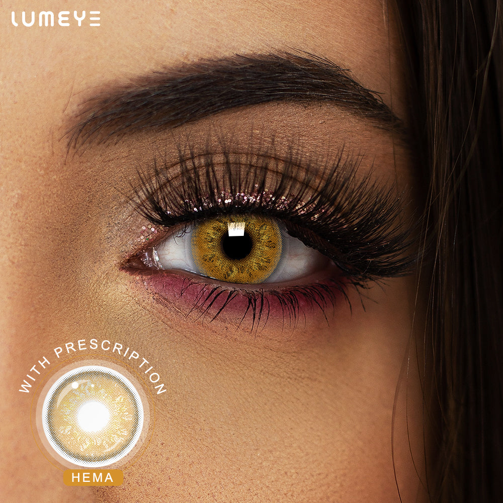 Best COLORED CONTACTS - LUMEYE Elegant Russian Brown Colored Contact Lenses - LUMEYE