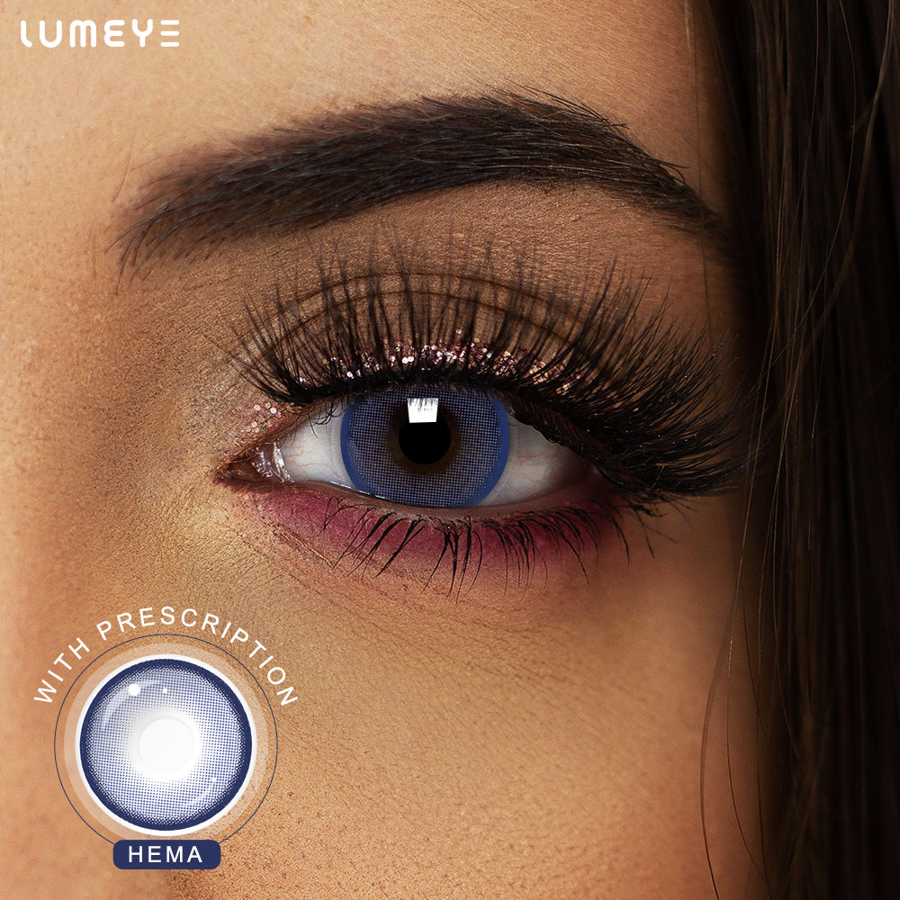 Best COLORED CONTACTS - LUMEYE Dolly Blue Colored Contact Lenses - LUMEYE