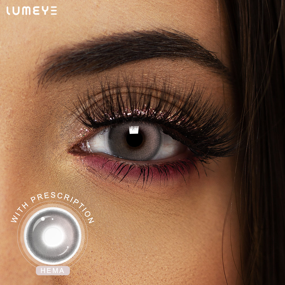Best COLORED CONTACTS - LUMEYE Rouge Rose Gray Colored Contact Lenses - LUMEYE