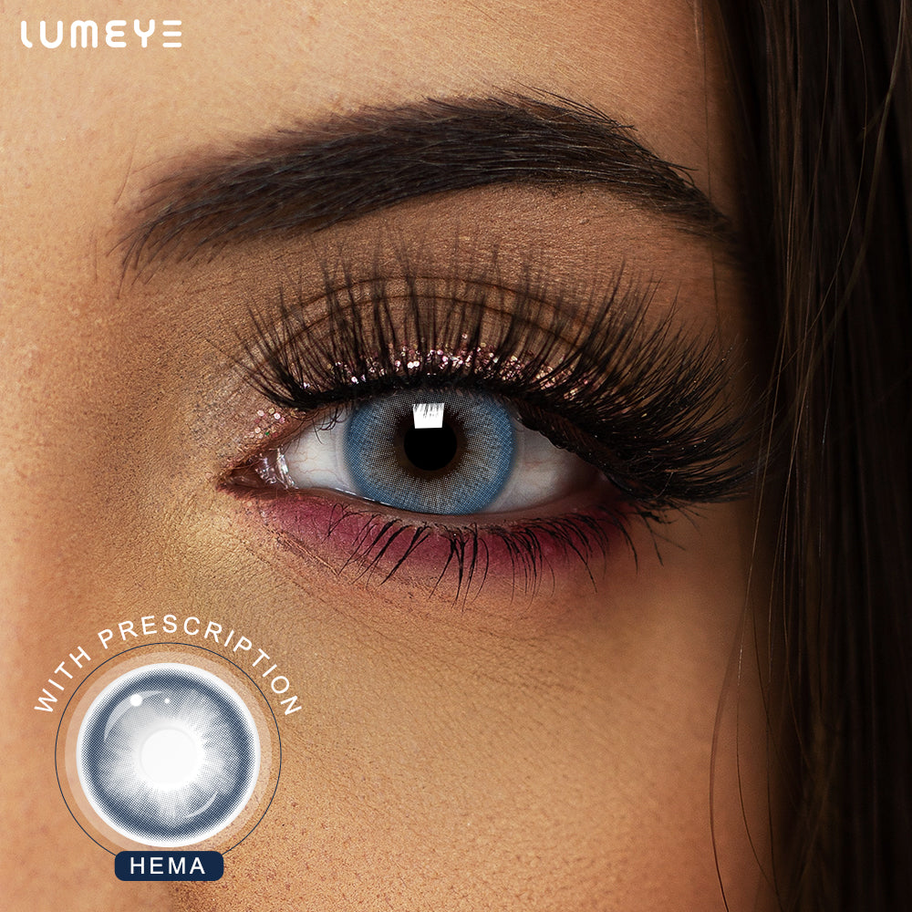 Best COLORED CONTACTS - LUMEYE Whale Blue Colored Contact Lenses - LUMEYE