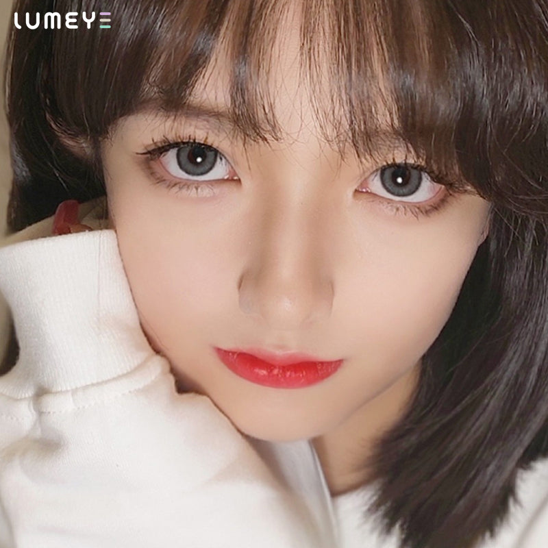 Best COLORED CONTACTS - LUMEYE Marble Gray Colored Contact Lenses - LUMEYE