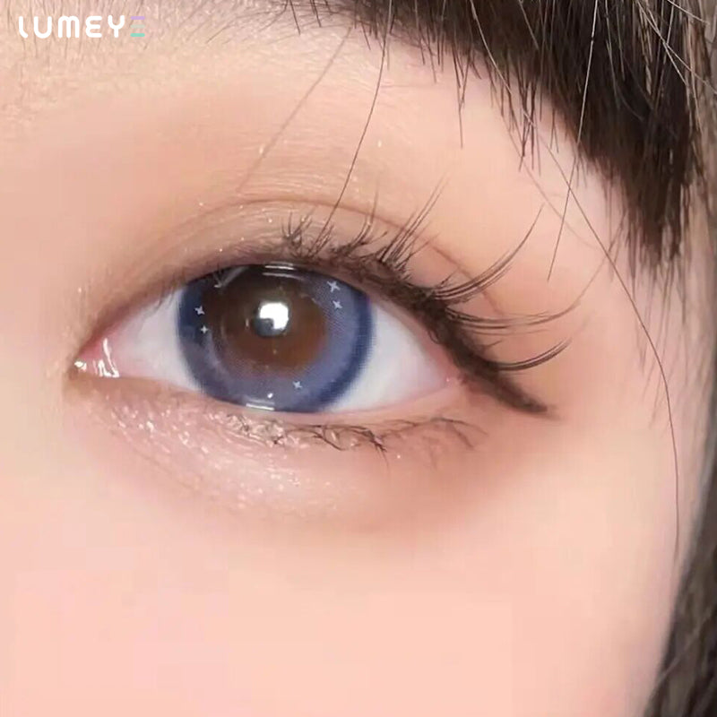 Best COLORED CONTACTS - LUMEYE Crazy Blue Colored Contact Lenses - LUMEYE
