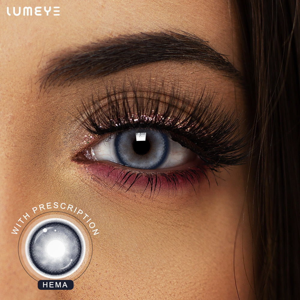 Best COLORED CONTACTS - LUMEYE Sapphire Blue Colored Contact Lenses - LUMEYE