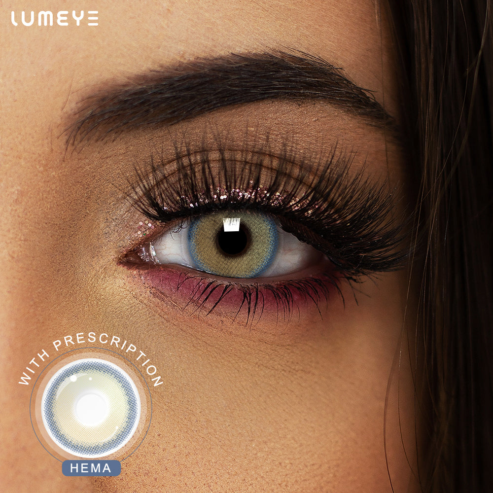 Best COLORED CONTACTS - LUMEYE Juicy Golden Brown Colored Contact Lenses - LUMEYE