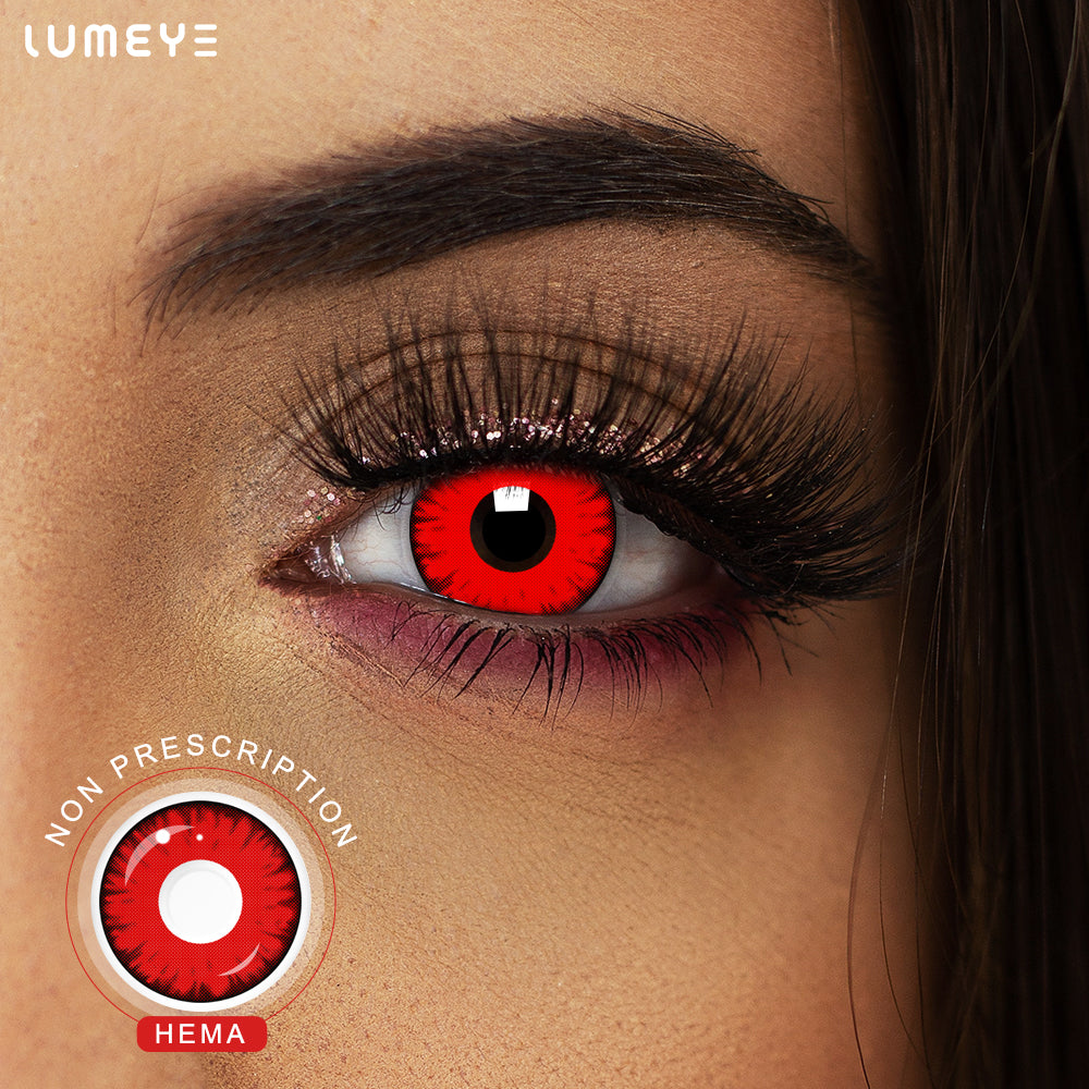 Best COLORED CONTACTS - LUMEYE Twilight Vampire Red Colored Contact Lenses - LUMEYE