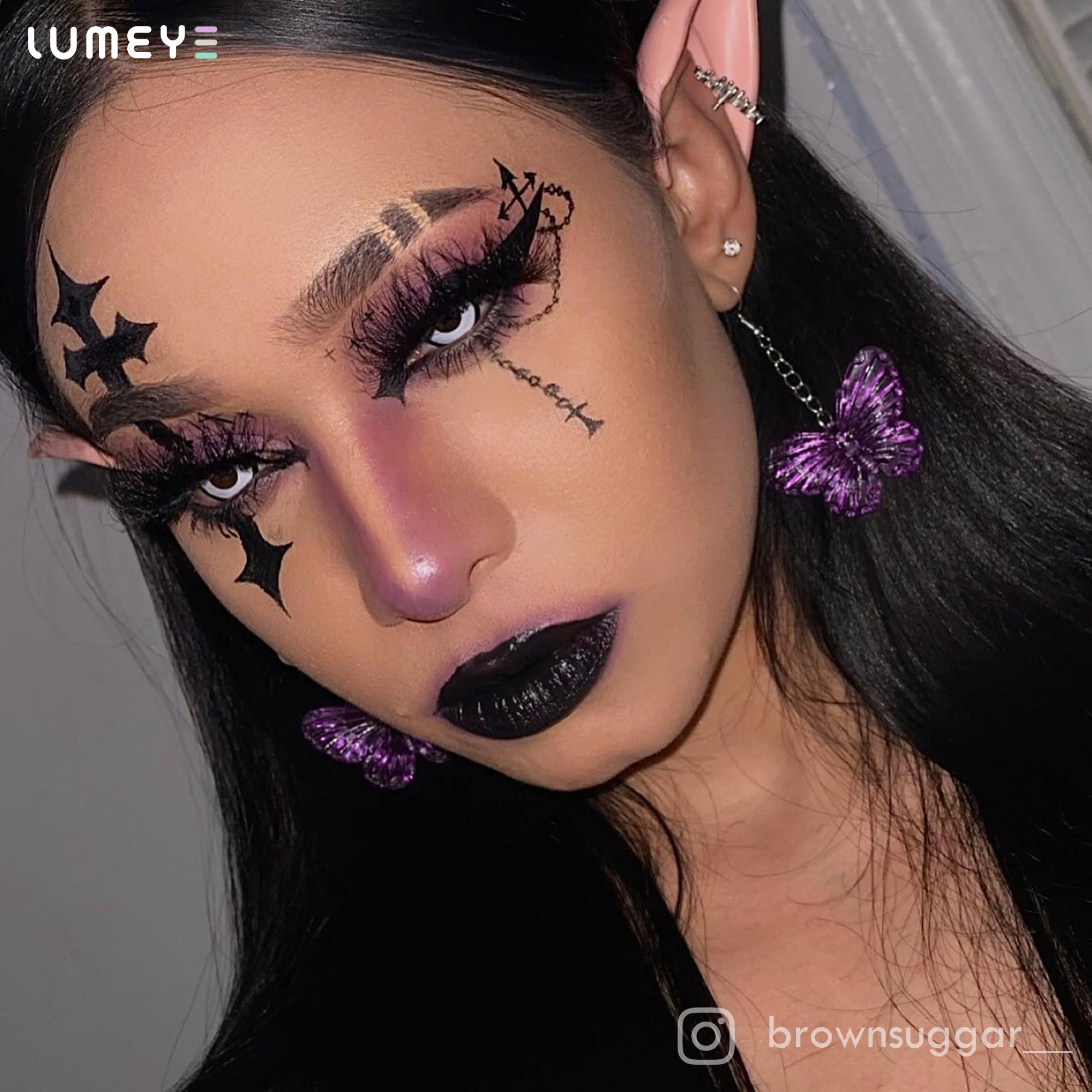 Best COLORED CONTACTS - LUMEYE Edged Zombie Curse White Colored Contact Lenses - LUMEYE