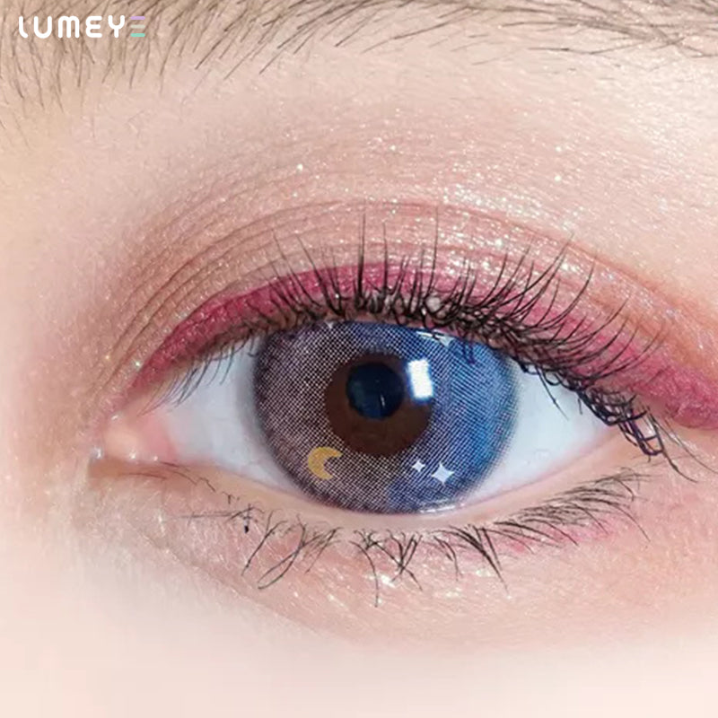 Best COLORED CONTACTS - LUMEYE Fairy Night Blue Colored Contact Lenses - LUMEYE
