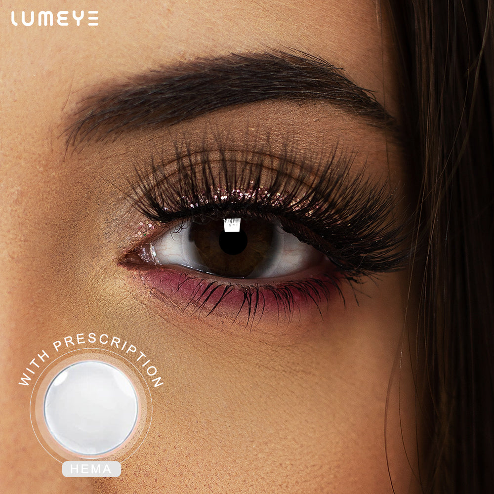 Best COLORED CONTACTS - LUMEYE Yearly Disposable Clear Contact Lenses (2 pcs) - LUMEYE