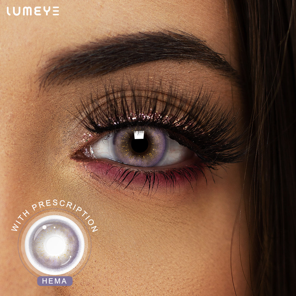 Best COLORED CONTACTS - LUMEYE Twilight Purple Colored Contact Lenses - LUMEYE