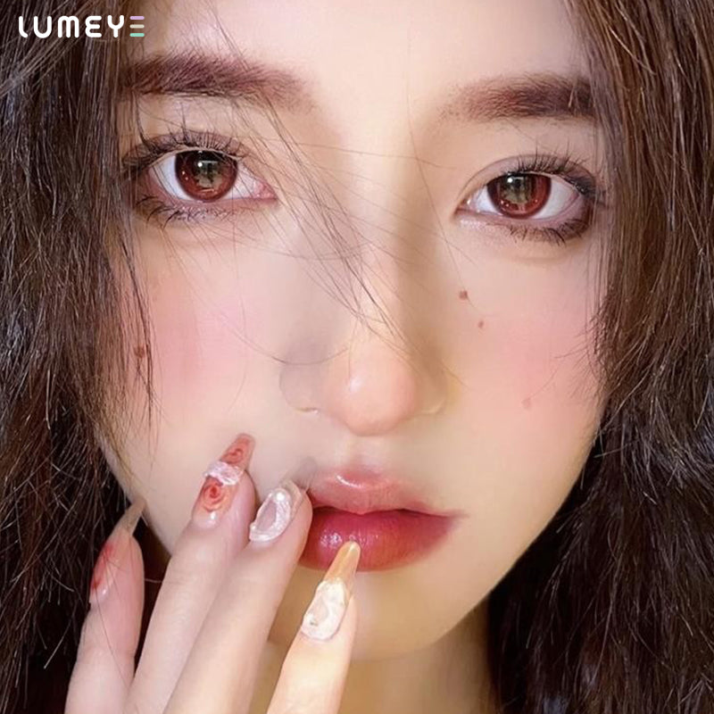 Best COLORED CONTACTS - LUMEYE Crazy Red Colored Contact Lenses - LUMEYE