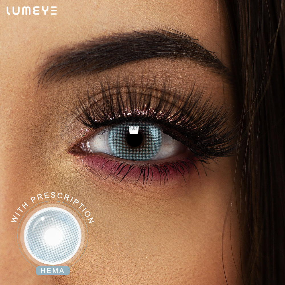 Best COLORED CONTACTS - LUMEYE Clear Blue Colored Contact Lenses - LUMEYE