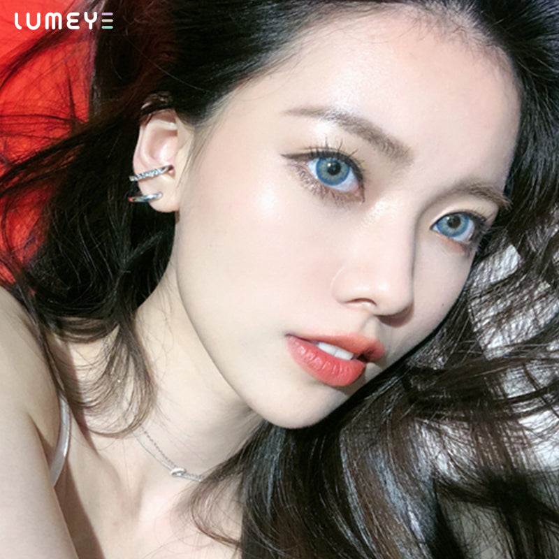 Best COLORED CONTACTS - LUMEYE Kitten Blue Colored Contact Lenses - LUMEYE