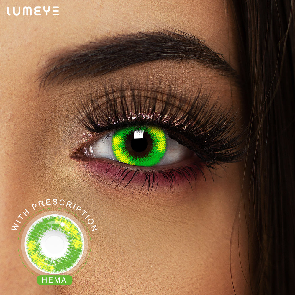 Best COLORED CONTACTS - LUMEYE Hulk Green Colored Contact Lenses - LUMEYE
