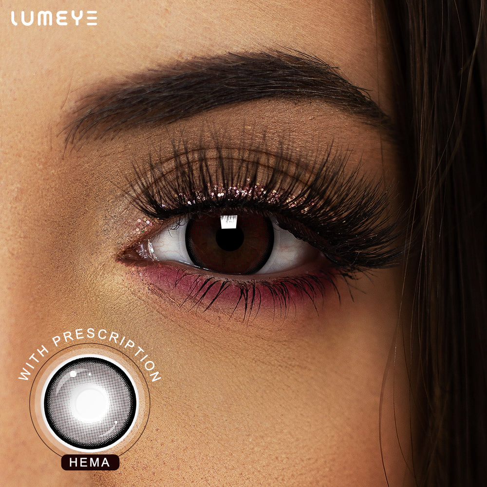 Best COLORED CONTACTS - LUMEYE Dolly Brown Colored Contact Lenses - LUMEYE