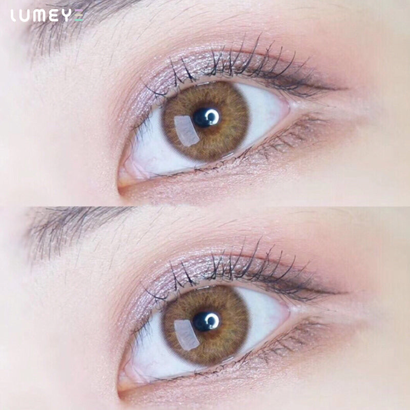 Best COLORED CONTACTS - LUMEYE Sunstone Brown Colored Contact Lenses - LUMEYE