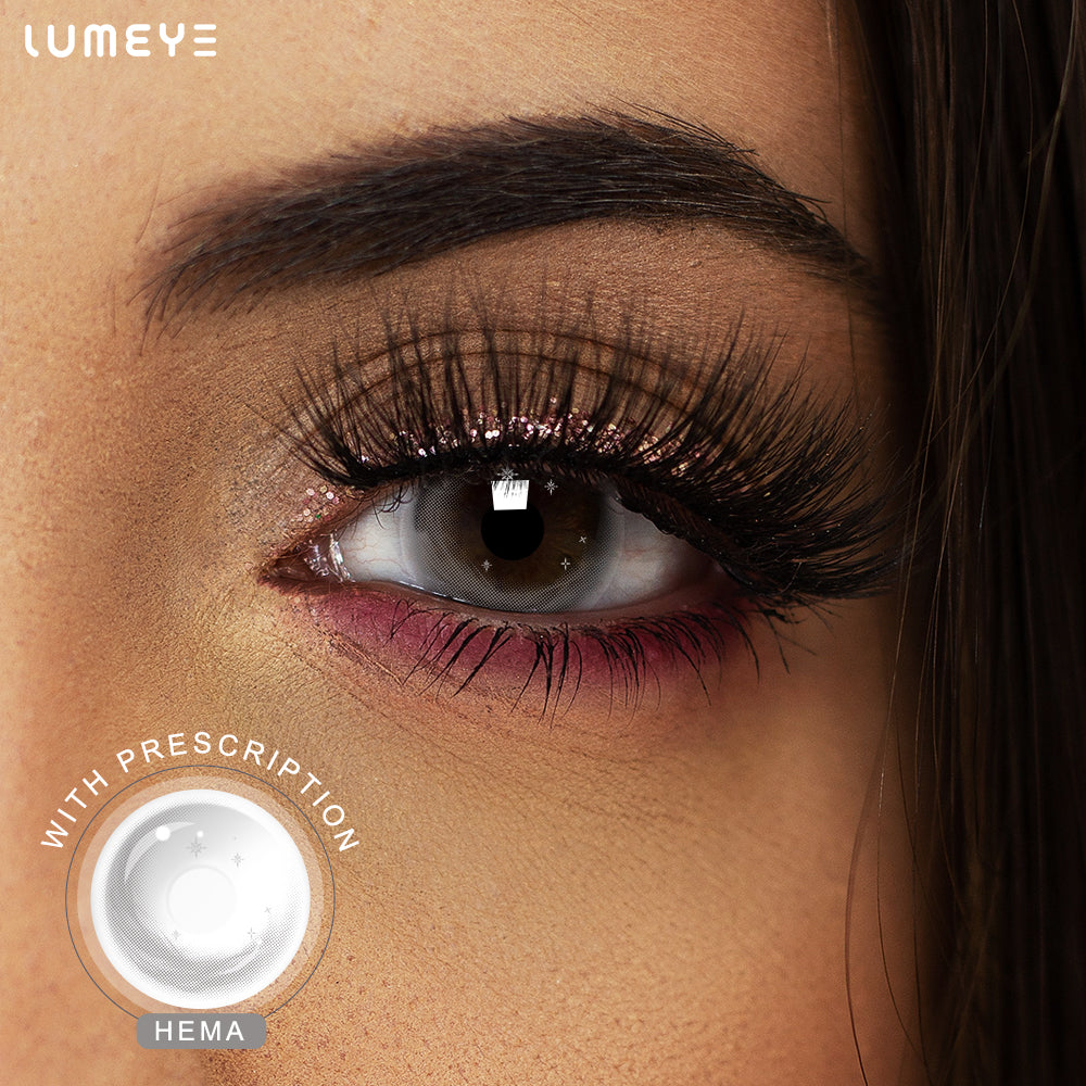 Best COLORED CONTACTS - LUMEYE Snow Gray Colored Contact Lenses - LUMEYE