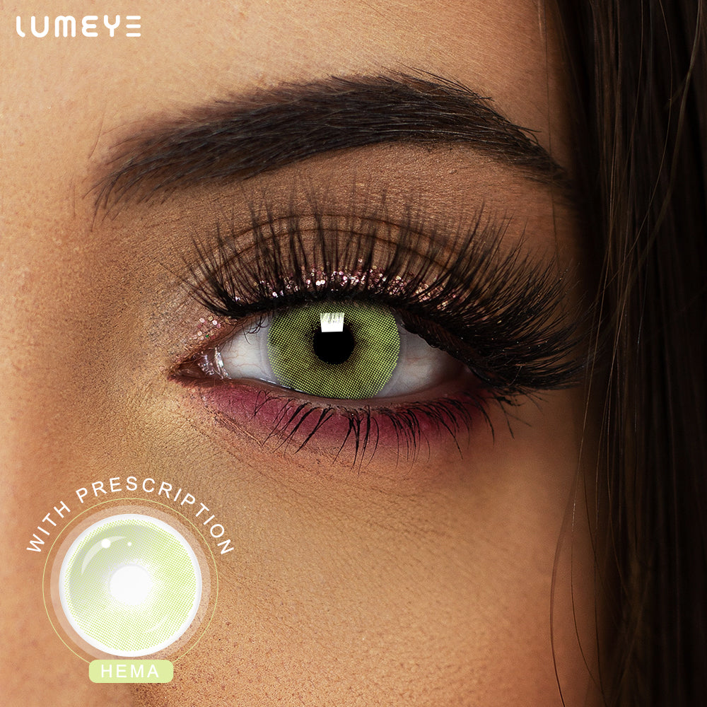 Best COLORED CONTACTS - LUMEYE Polar Lights Yellow-Green Colored Contact Lenses - LUMEYE