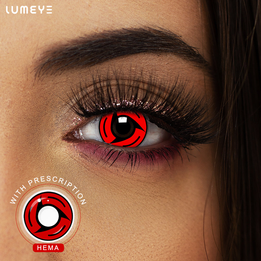 Best COLORED CONTACTS - LUMEYE Sharingan Itachi Red Colored Contact Lenses - LUMEYE