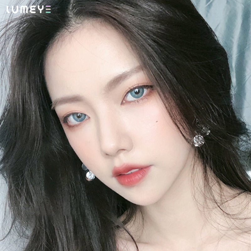 Best COLORED CONTACTS - LUMEYE Elegant Russian Blue Colored Contact Lenses - LUMEYE