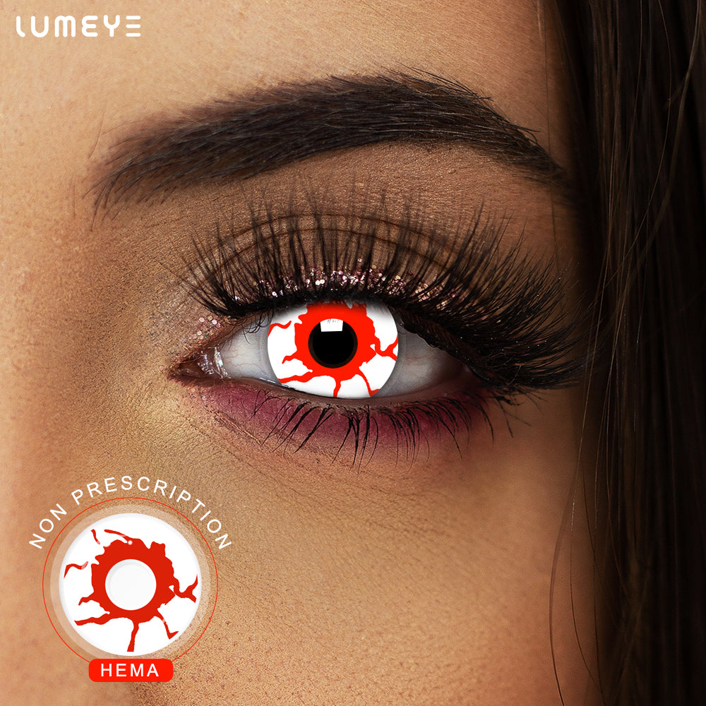 Best COLORED CONTACTS - LUMEYE Reddish Dream White Colored Contact Lenses - LUMEYE