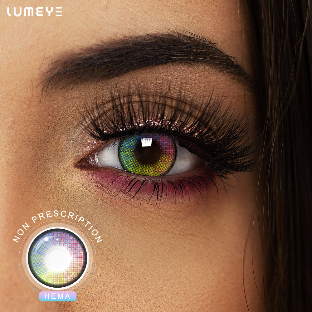 Best COLORED CONTACTS - LUMEYE Colorful Rainbow Colored Contact Lenses - LUMEYE