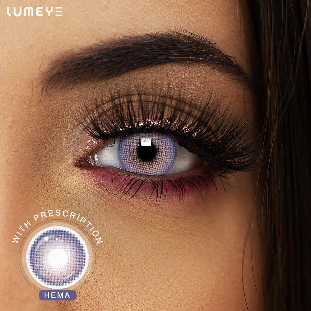 Best COLORED CONTACTS - LUMEYE Frozen Moon Purple Colored Contact Lenses - LUMEYE