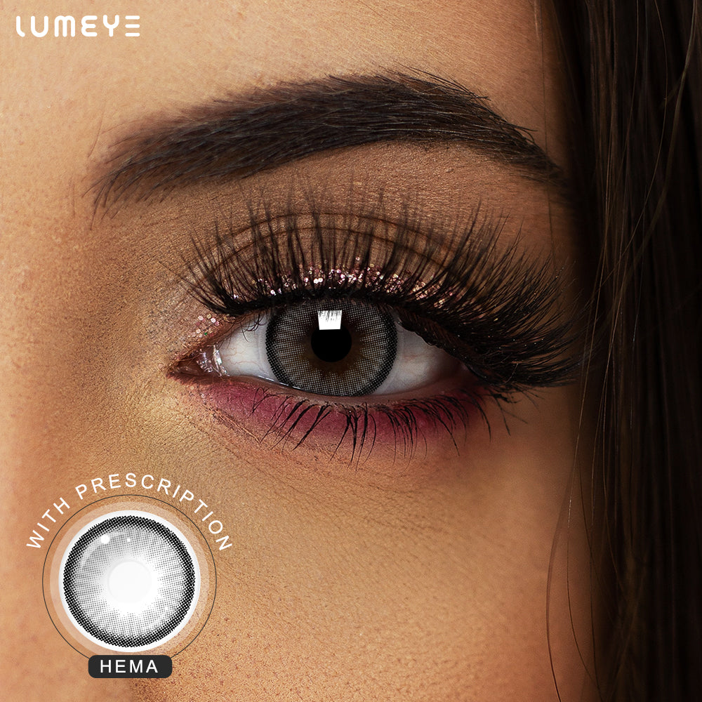 Best COLORED CONTACTS - LUMEYE Popcorn Gray Colored Contact Lenses - LUMEYE