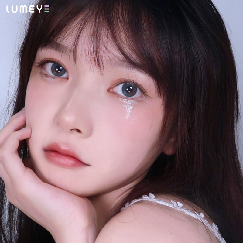 Best COLORED CONTACTS - LUMEYE Juicy Gray Blue Colored Contact Lenses - LUMEYE