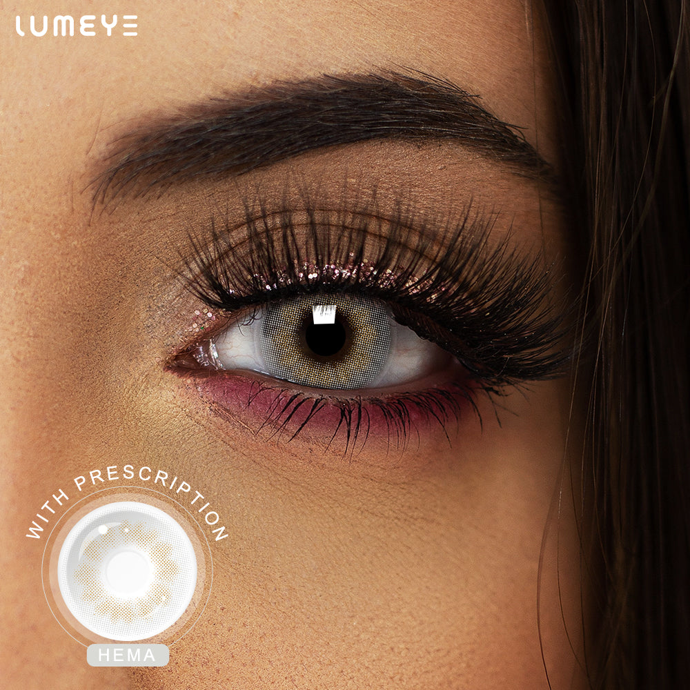 Best COLORED CONTACTS - LUMEYE Queen Gray Colored Contact Lenses - LUMEYE
