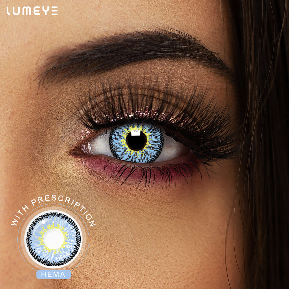 Best COLORED CONTACTS - LUMEYE Elf Blue Colored Contact Lenses - LUMEYE