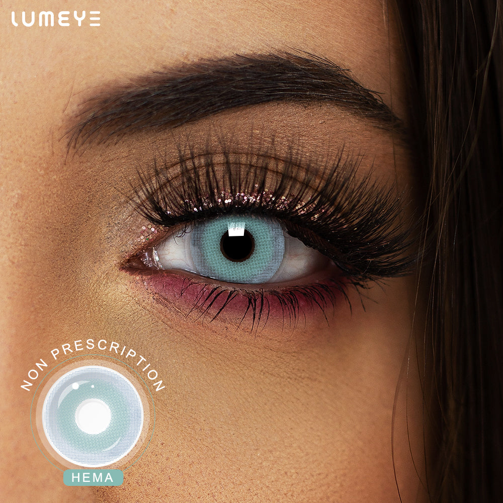 Best COLORED CONTACTS - LUMEYE Exotic Blue Colored Contact Lenses - LUMEYE