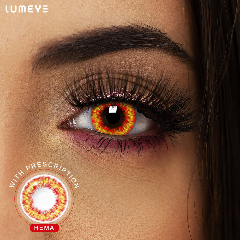 Best COLORED CONTACTS - LUMEYE Iron Man Yellow Colored Contact Lenses - LUMEYE
