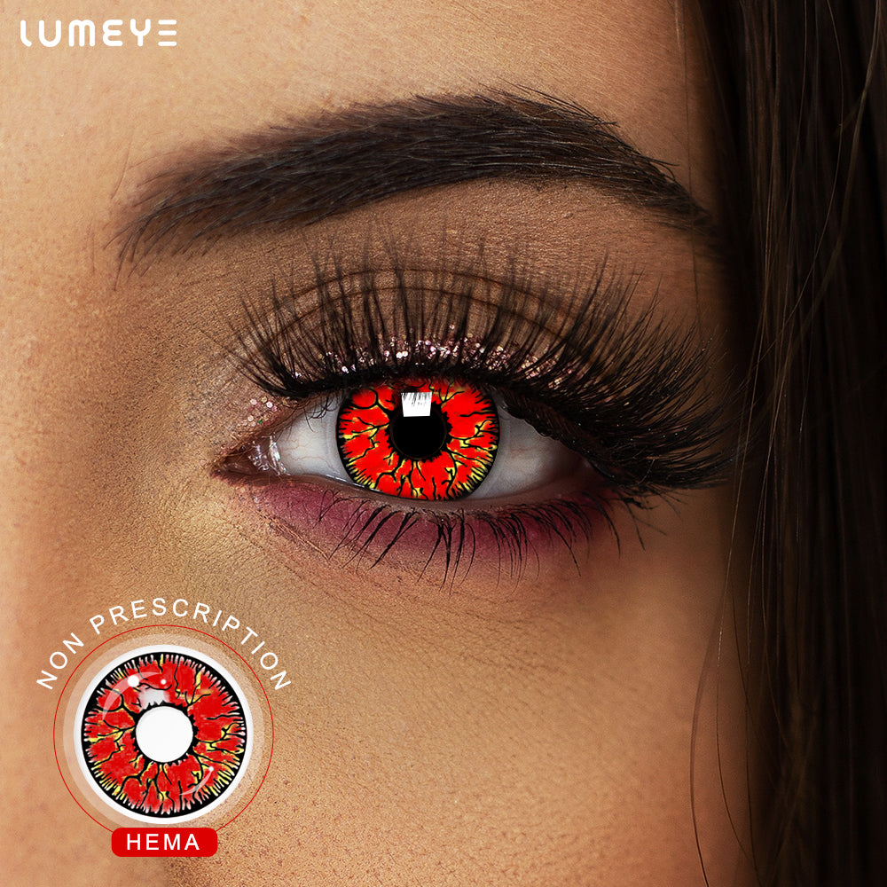 Best COLORED CONTACTS - LUMEYE Dangerous Ruby Colored Contact Lenses - LUMEYE
