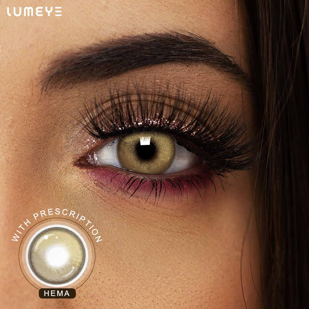 Best COLORED CONTACTS - LUMEYE Jelly Orange Yellow Colored Contact Lenses - LUMEYE
