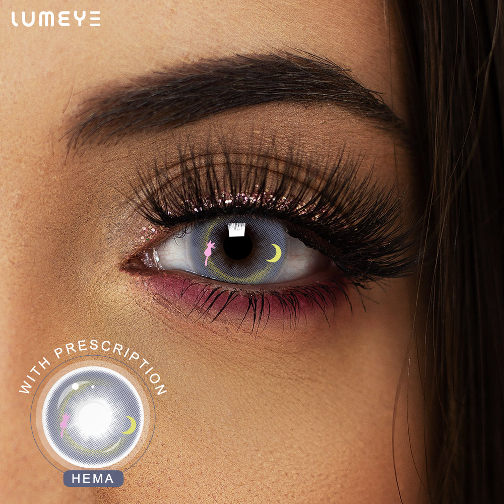 Best COLORED CONTACTS - LUMEYE Moon Cat Gray Colored Contact Lenses - LUMEYE