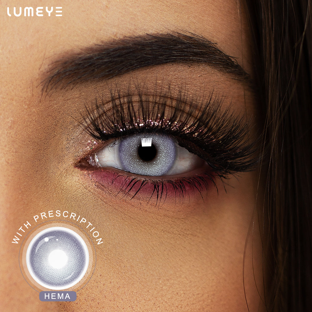 Best COLORED CONTACTS - LUMEYE Frozen Moon Blue Colored Contact Lenses - LUMEYE