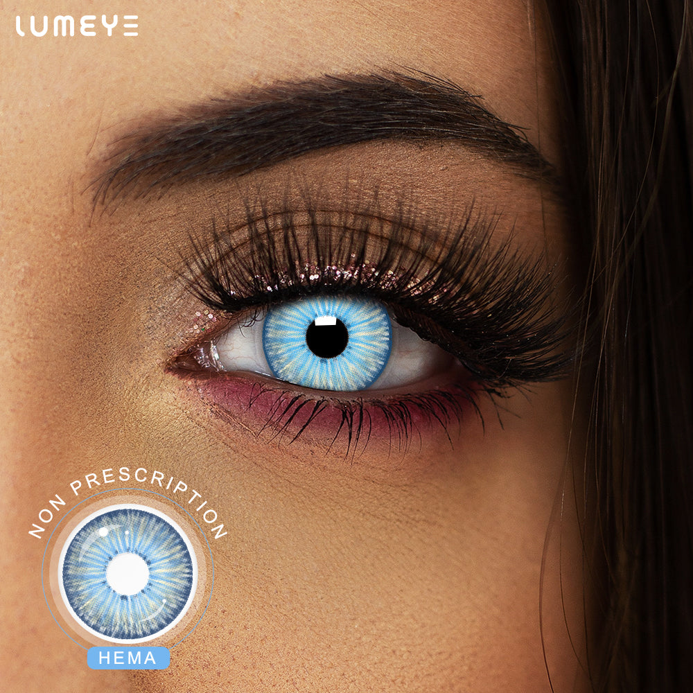 Best COLORED CONTACTS - LUMEYE Modern New York Blue Colored Contact Lenses - LUMEYE