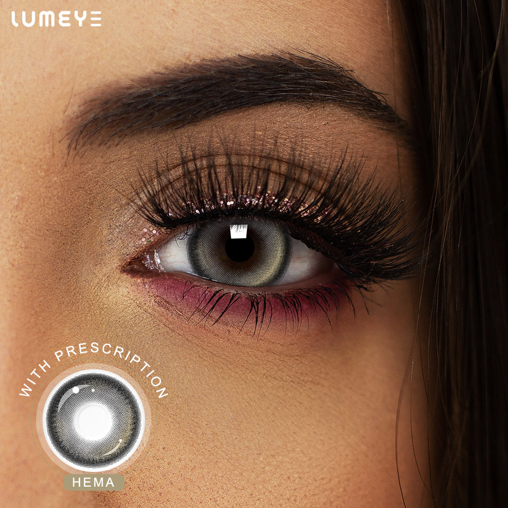 Best COLORED CONTACTS - LUMEYE Cozy Black Colored Contact Lenses - LUMEYE