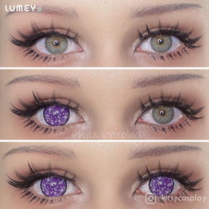 Best COLORED CONTACTS - LUMEYE Sparkle Night Purple Colored Contact Lenses - LUMEYE
