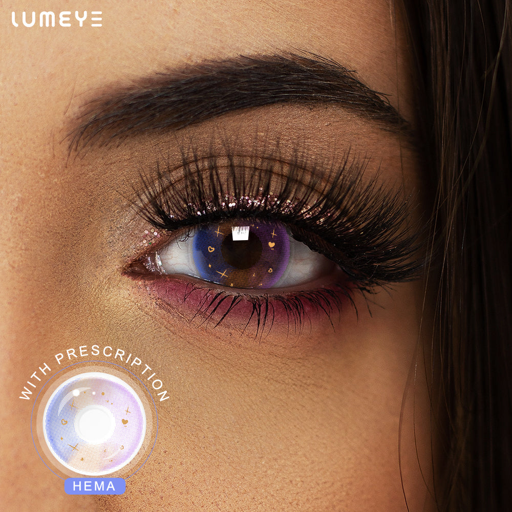 Best COLORED CONTACTS - LUMEYE Macaron Purple Colored Contact Lenses - LUMEYE