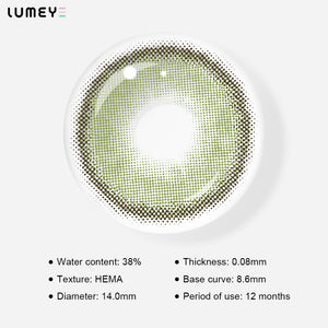 Best COLORED CONTACTS - LUMEYE Dawn Green Colored Contact Lenses - LUMEYE