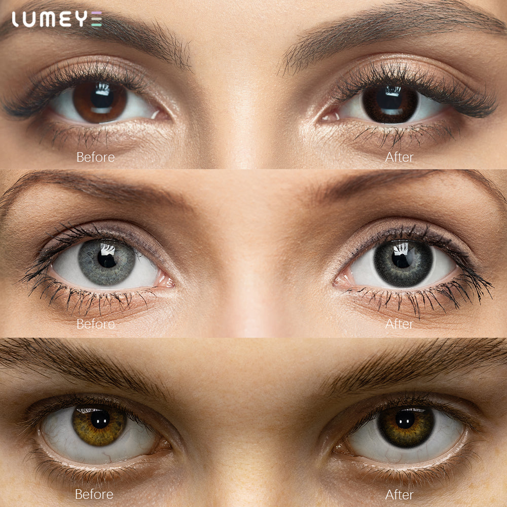 Best COLORED CONTACTS - LUMEYE Whirlwind Black Colored Contact Lenses - LUMEYE